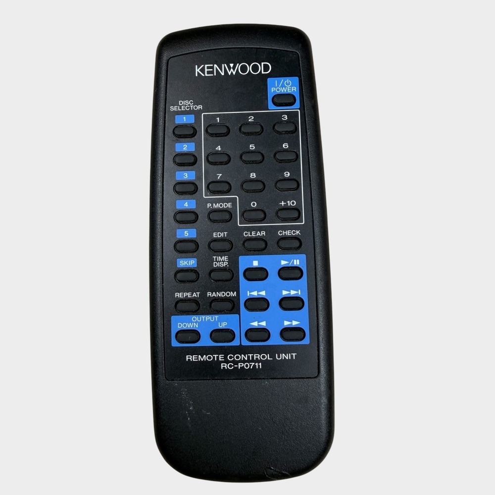 Kenwood RC-P0711 Remote Control Unit for CD Players Black Replacement